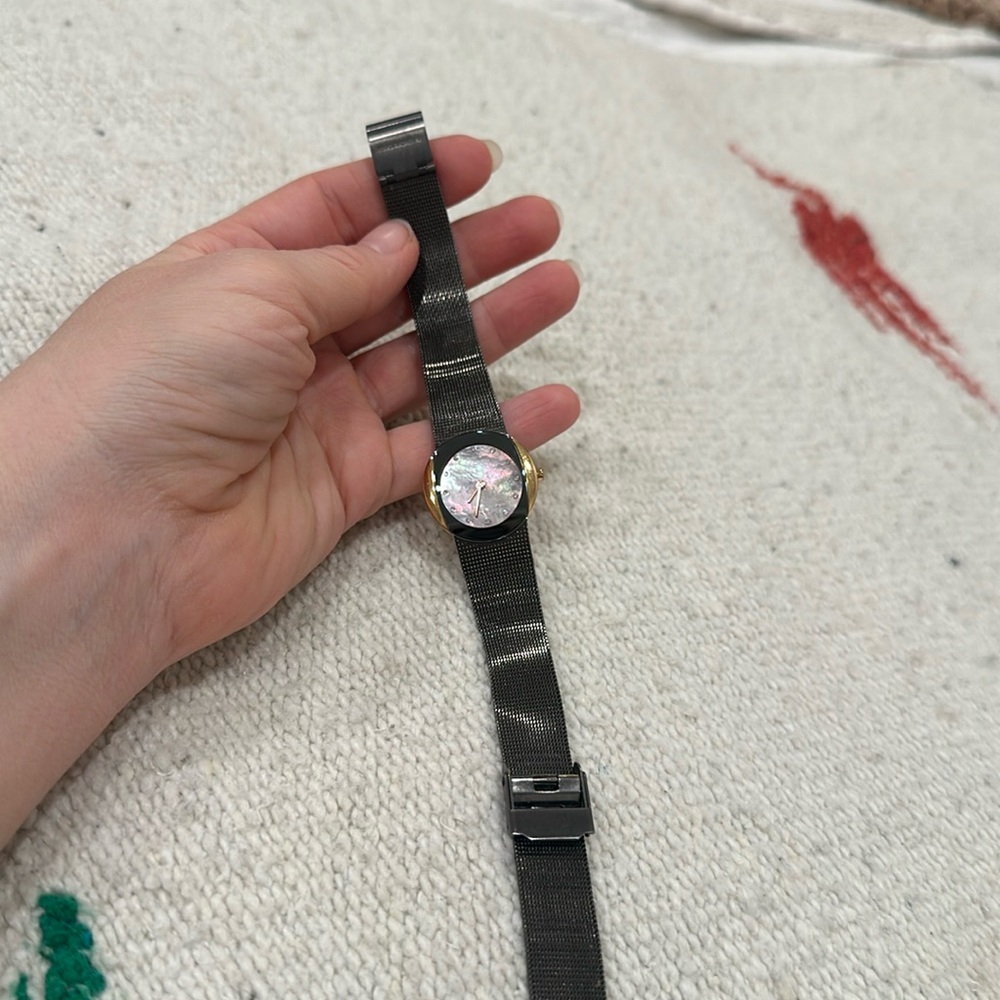 Brown Coppery Skagen Watch with Pearly Face